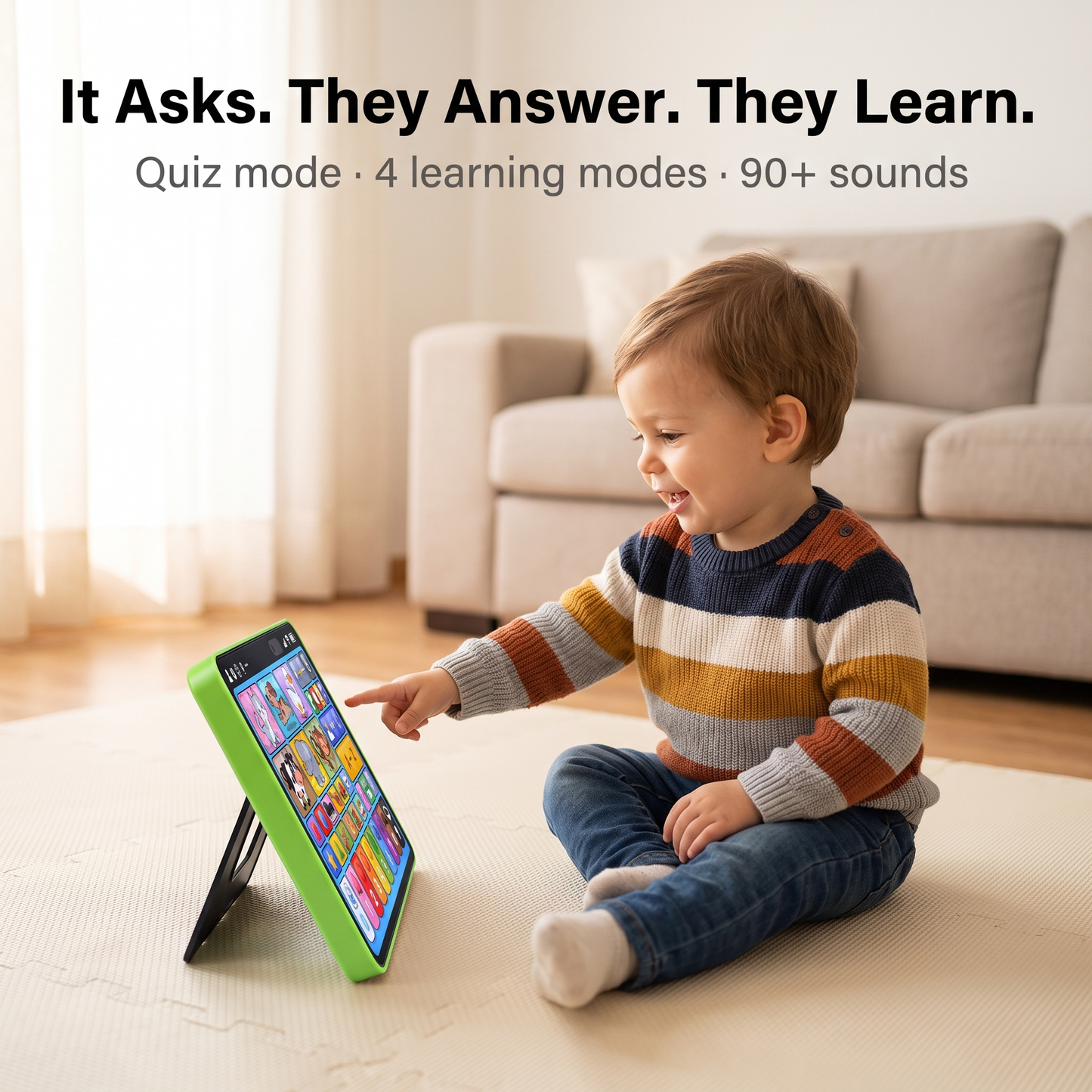 Screen-Free Learning Tablet · 5 Languages · Ages 1–4
