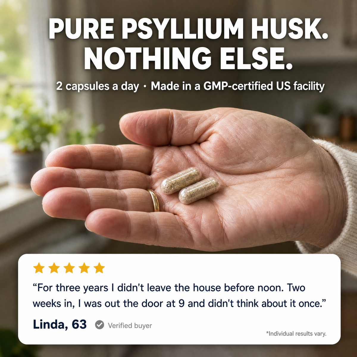 Kivaro Steady | Pure Psyllium Husk
