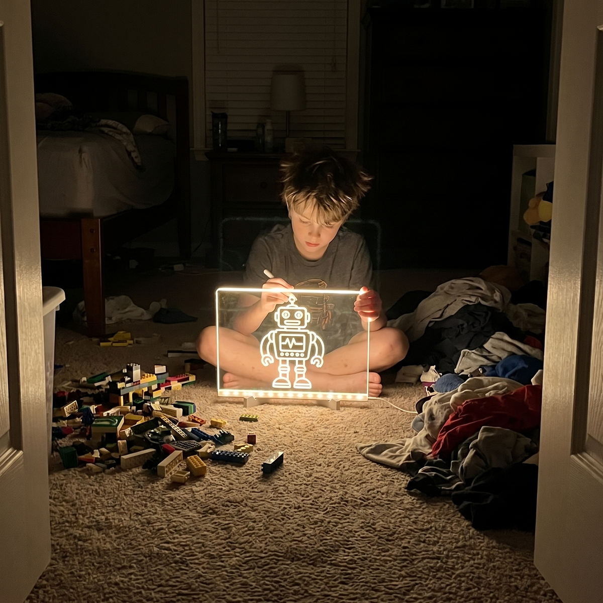 GlowPad LED drawing board customer photo