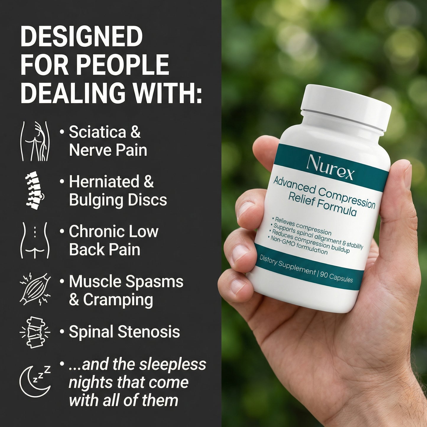 Nurex Advanced Compression Relief Formula