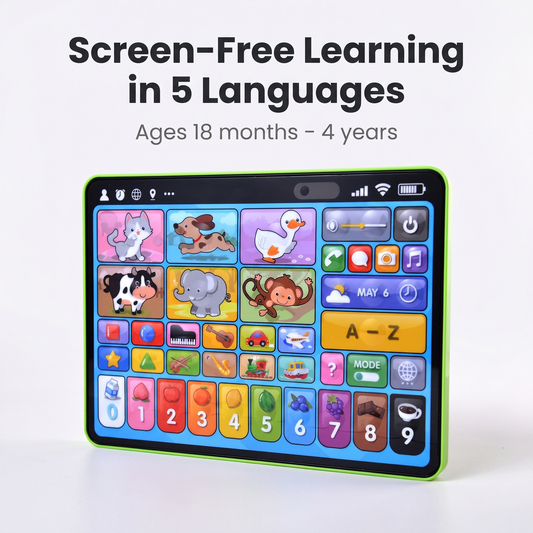 Screen-Free Learning Tablet · 5 Languages · Ages 1–4